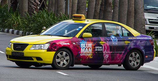 Taxi Wrap Ad