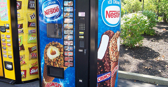 Ice cream vending machine