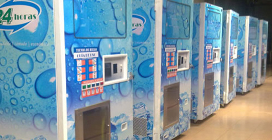 Ice cube vending machine
